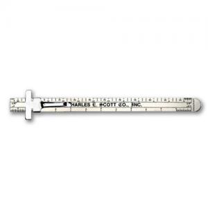 6&quot; Stainless Steel Pocket Architectural Ruler: 2 Sided 