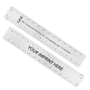 7&quot; Stainless Steel Pocket Architectural Ruler: 2 Sided 