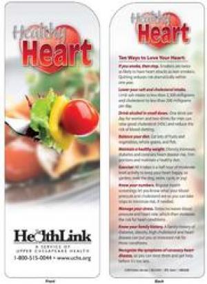 Healthy Heart Bookmark 