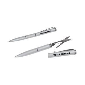Silver Pen with Mini Scissors Topper 