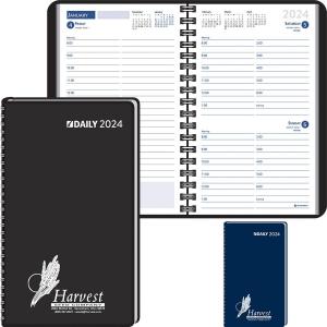 Ready Reference Ruled Daily Desk Planner with Spiral