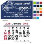 Propane Truck Self-Adhesive Calendar
