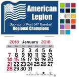 American Flag Self-Adhesive Calendar