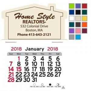 House Shaped Self-Adhesive Calendar