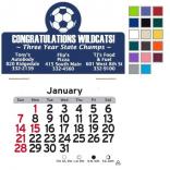 Soccer Themed Self-Adhesive Calendar
