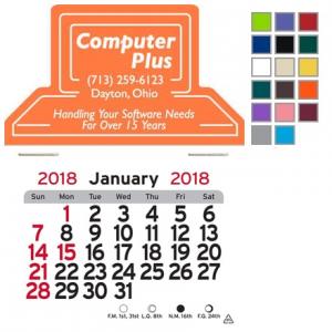 Computer Shaped Self-Adhesive Calendar