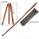 3-Section 55" Wooden Hiking Stick