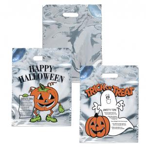 Silver Reflective Trick-or-Treat Bags