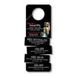 Laminated Door Hanger with Four Tear-Off Coupons 