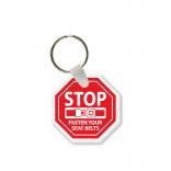 Stop Sign Soft Vinyl Keychain