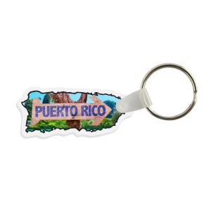 Puerto Rico Soft Vinyl Key Tag