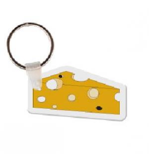 Cheese Wedge Soft Vinyl Keychain