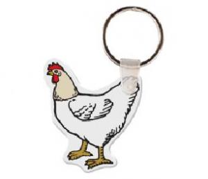 Chicken Soft Vinyl Keychain