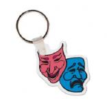Comedy/Drama Mask Vinyl Key Tag
