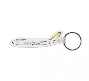 Commercial Airplane Soft Vinyl Keychain