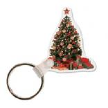 Christmas Tree Soft Vinyl Key Tag