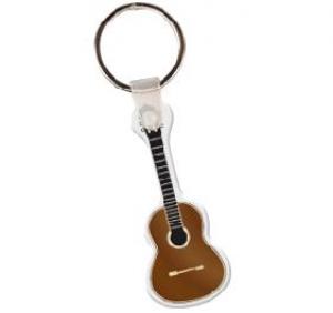 Acoustic Guitar Soft Vinyl Keychain