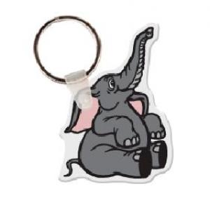 Cartoon Elephant Soft Vinyl Keychain