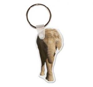 Lifelike Elephant Soft Vinyl Keychain
