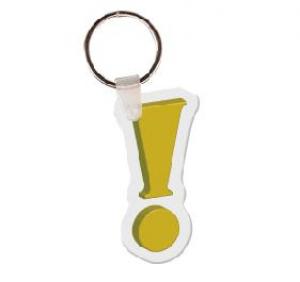 Exclamation Point Soft Vinyl Key Tag
