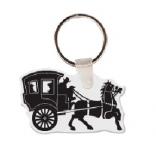 Horse and Buggy Vinyl Keychain