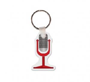 Microphone Soft Vinyl Keychain