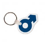 Male Symbol Soft Vinyl Keychain