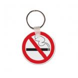 No Smoking Vinyl Keychain