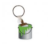 Paint Brush and Can Soft Vinyl Keychain