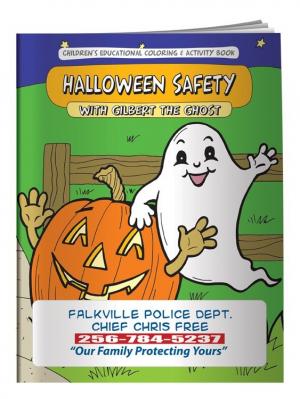 &quot;Halloween Safety With Gilbert The Ghost&quot; Coloring Book