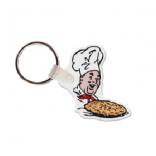 Chef with Pizza Soft Vinyl Key Tag