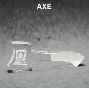 Axe Shaped Acrylic Award/Paperweight 