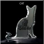 Cat Shaped Acrylic Award/Paperweight 