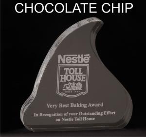 Chocolate Chip Shaped Acrylic Award/Paperweight 