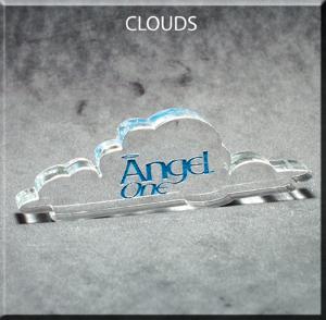 Cloud Shaped Acrylic Award/Paperweight 