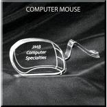 Computer Mouse Shaped Acrylic Award/Paperweight