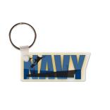 Navy Soft Vinyl Key Tag