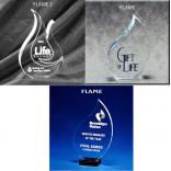 Flame Shaped Acrylic Award/Paperweight