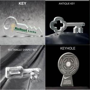 Key Shaped Acrylic Award/Paperweight