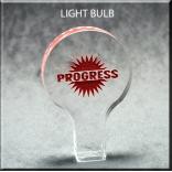 Light Bulb Shaped Acrylic Award/Paperweight