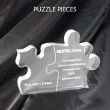 Puzzle Pieces Shaped Acrylic Award/Paperweight