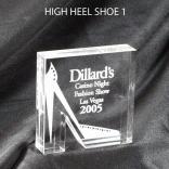High Heel Shoe Shaped Acrylic Award/Paperweight