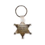 Sheriff's Badge Soft Vinyl Keychain