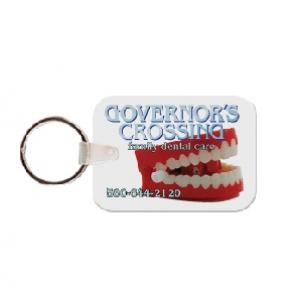 Rectangle with Rounded Corners Soft Vinyl Keychain