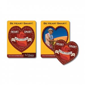 Heart Shaped Punch Picture Frame Magnet 