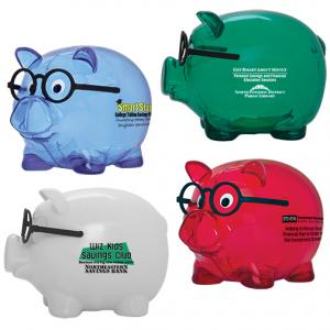 Smart Save Piggy Bank with Glasses