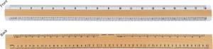 18&quot; Double Bevel Ruler for Graphic Artists