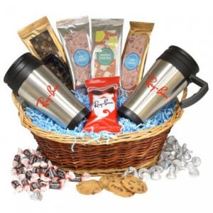 Gift Basket with Fill and Mugs 