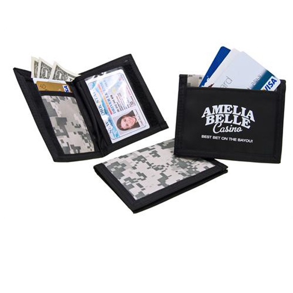 Promotional Digital-Camo Velcro Wallet 