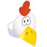 Kids Goofy Chicken Themed Paper Hat